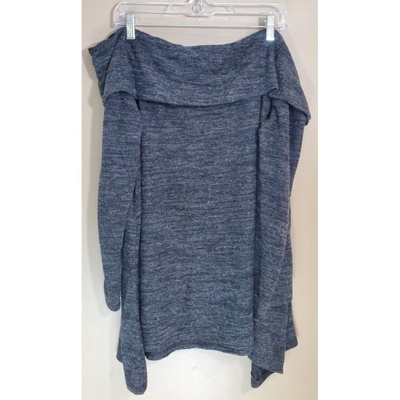 Torrid Heather Gray Soft Off Shoulder Rayon Blend Blouse, Sz 1 - Picture 4 of 8